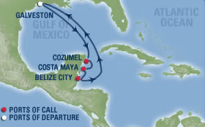 tom joyner cruise 2011 map